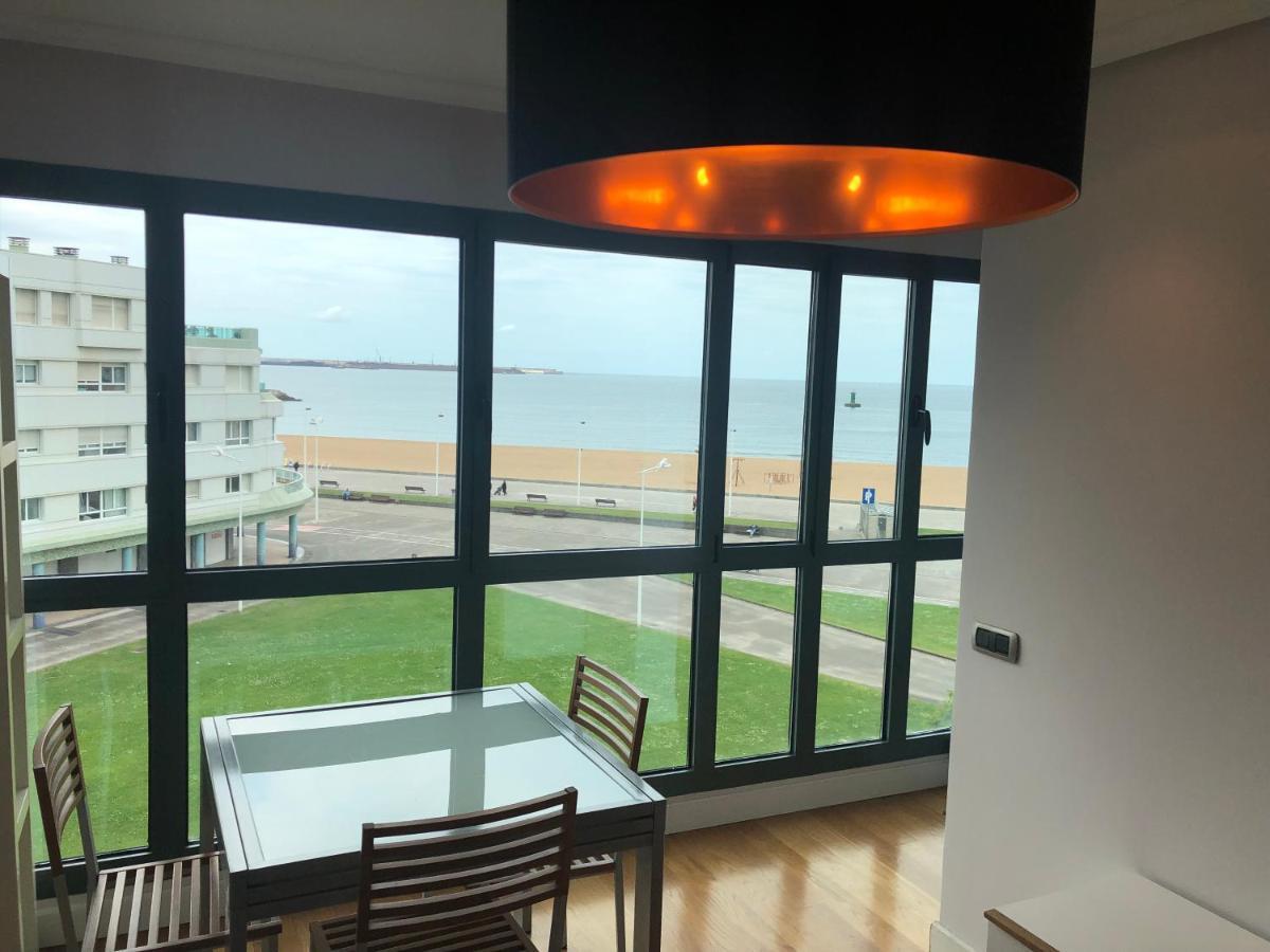 Primera Linea Playa+Parking Gratis Gijón Exteriör bild